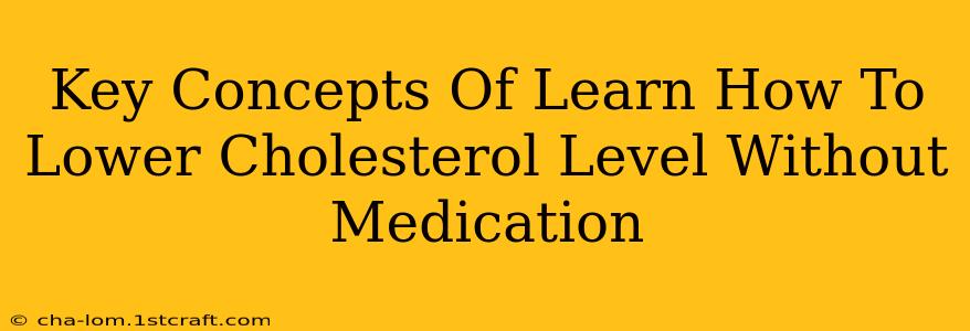 Key Concepts Of Learn How To Lower Cholesterol Level Without Medication