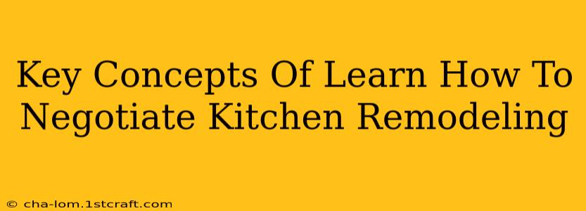 Key Concepts Of Learn How To Negotiate Kitchen Remodeling