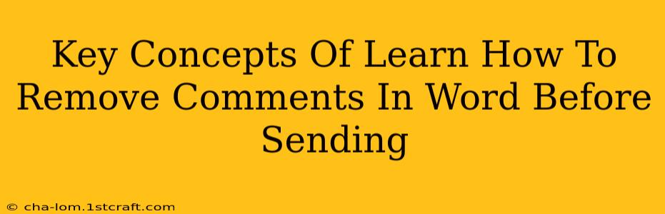 Key Concepts Of Learn How To Remove Comments In Word Before Sending