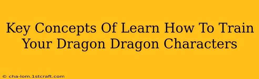 Key Concepts Of Learn How To Train Your Dragon Dragon Characters