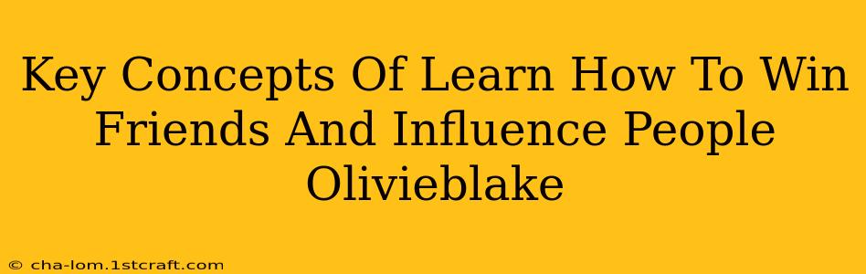 Key Concepts Of Learn How To Win Friends And Influence People Olivieblake