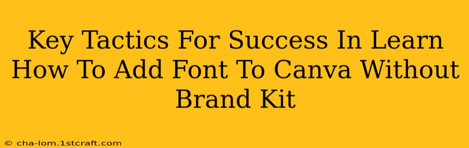 Key Tactics For Success In Learn How To Add Font To Canva Without Brand Kit