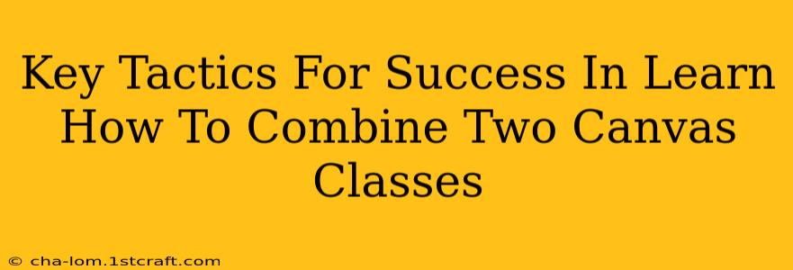 Key Tactics For Success In Learn How To Combine Two Canvas Classes