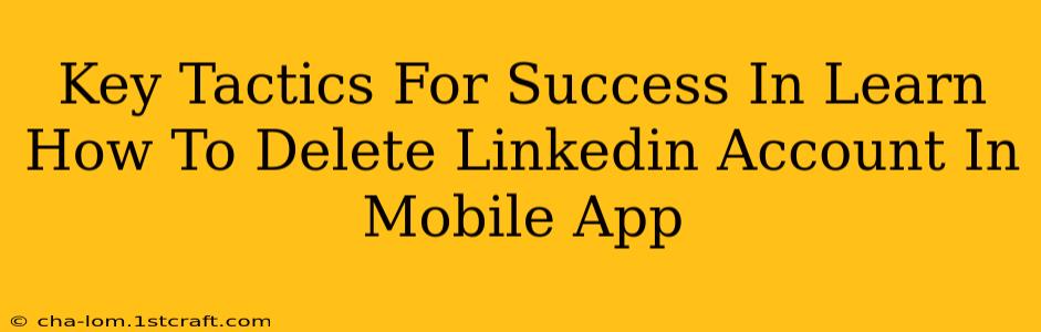 Key Tactics For Success In Learn How To Delete Linkedin Account In Mobile App