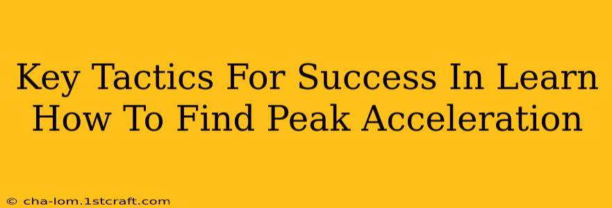 Key Tactics For Success In Learn How To Find Peak Acceleration