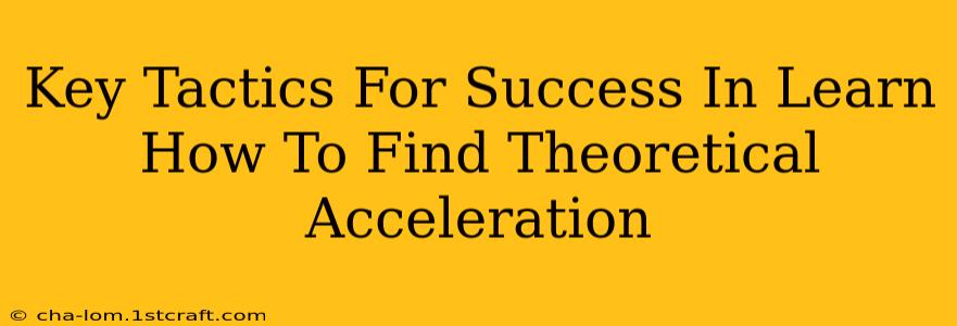 Key Tactics For Success In Learn How To Find Theoretical Acceleration