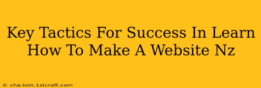 Key Tactics For Success In Learn How To Make A Website Nz