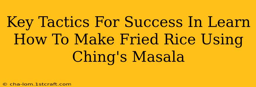 Key Tactics For Success In Learn How To Make Fried Rice Using Ching's Masala