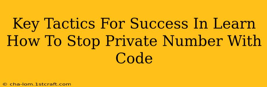 Key Tactics For Success In Learn How To Stop Private Number With Code