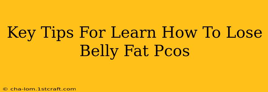 Key Tips For Learn How To Lose Belly Fat Pcos