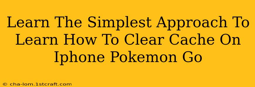 Learn The Simplest Approach To Learn How To Clear Cache On Iphone Pokemon Go