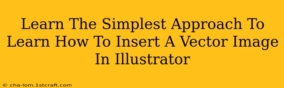 Learn The Simplest Approach To Learn How To Insert A Vector Image In Illustrator