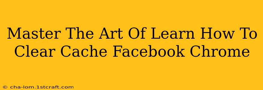 Master The Art Of Learn How To Clear Cache Facebook Chrome