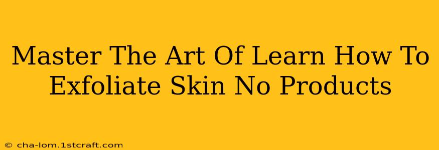 Master The Art Of Learn How To Exfoliate Skin No Products