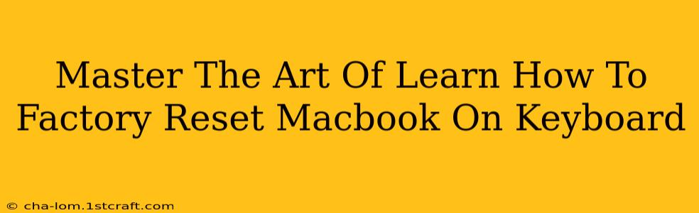 Master The Art Of Learn How To Factory Reset Macbook On Keyboard