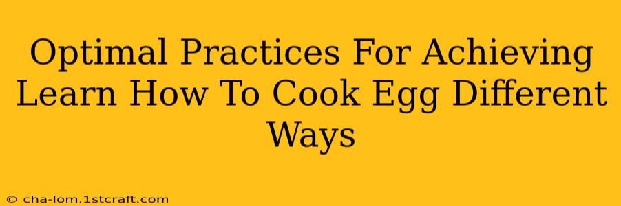 Optimal Practices For Achieving Learn How To Cook Egg Different Ways