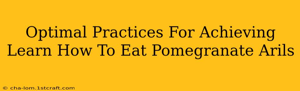 Optimal Practices For Achieving Learn How To Eat Pomegranate Arils