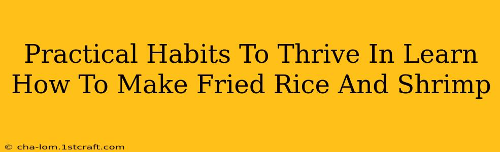 Practical Habits To Thrive In Learn How To Make Fried Rice And Shrimp