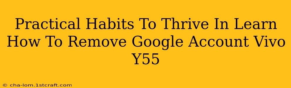 Practical Habits To Thrive In Learn How To Remove Google Account Vivo Y55