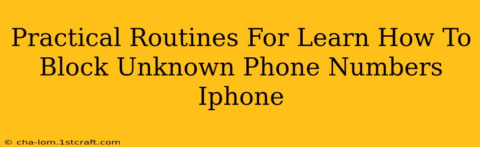 Practical Routines For Learn How To Block Unknown Phone Numbers Iphone