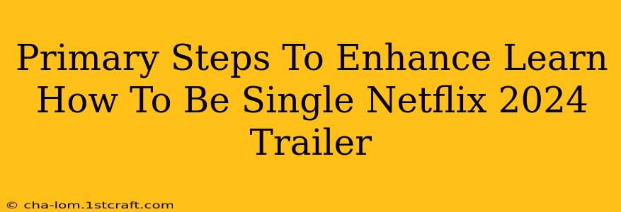 Primary Steps To Enhance Learn How To Be Single Netflix 2024 Trailer