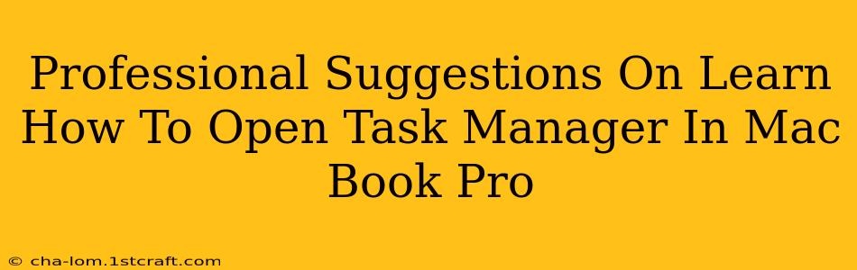 Professional Suggestions On Learn How To Open Task Manager In Mac Book Pro