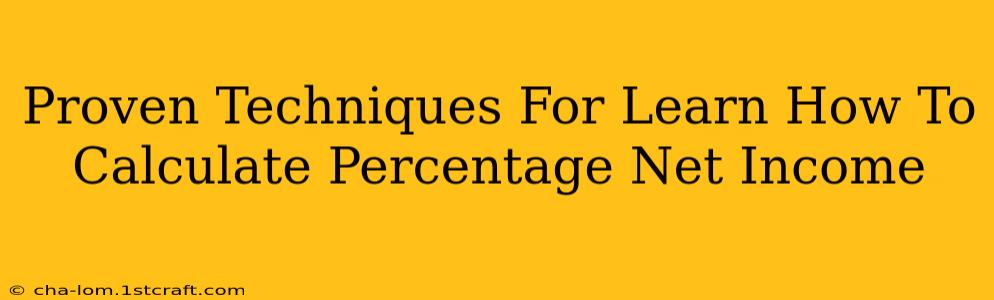 Proven Techniques For Learn How To Calculate Percentage Net Income