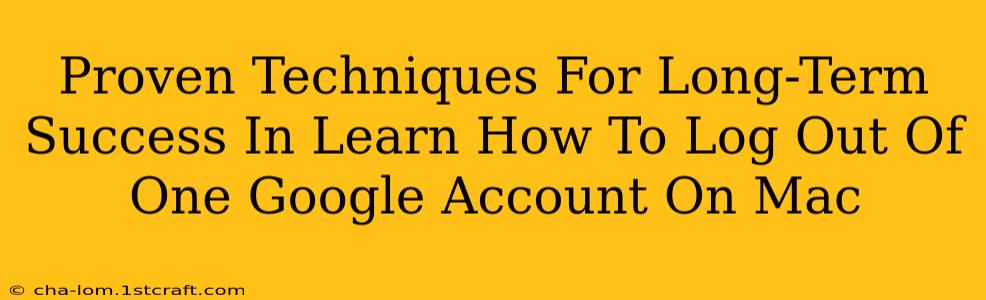 Proven Techniques For Long-Term Success In Learn How To Log Out Of One Google Account On Mac