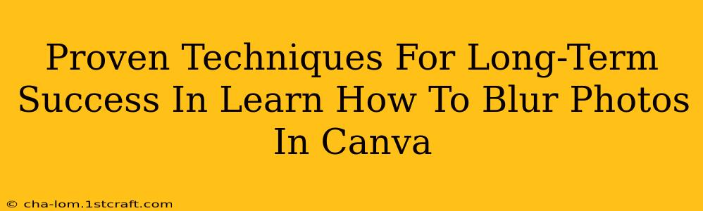 Proven Techniques For Long-Term Success In Learn How To Blur Photos In Canva