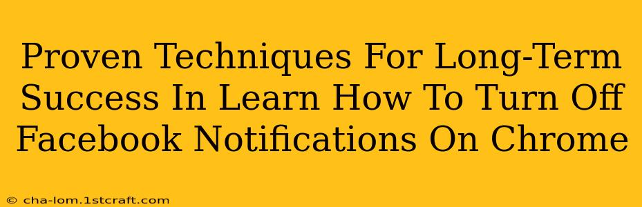 Proven Techniques For Long-Term Success In Learn How To Turn Off Facebook Notifications On Chrome