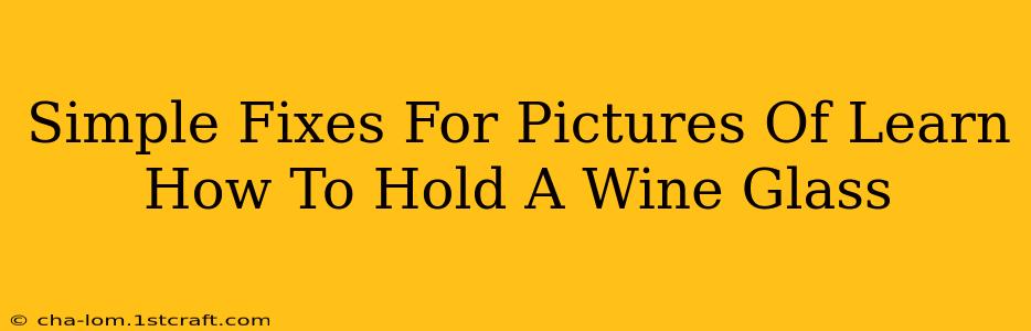 Simple Fixes For Pictures Of Learn How To Hold A Wine Glass