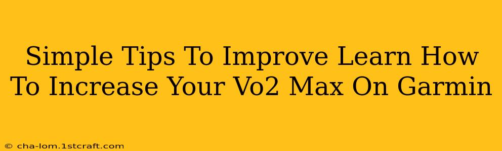 Simple Tips To Improve Learn How To Increase Your Vo2 Max On Garmin