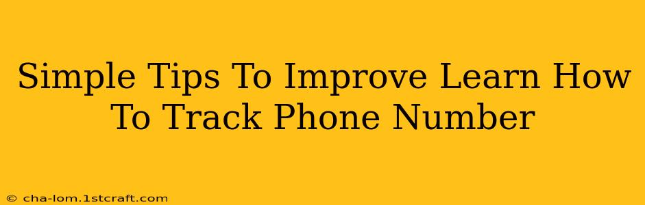 Simple Tips To Improve Learn How To Track Phone Number