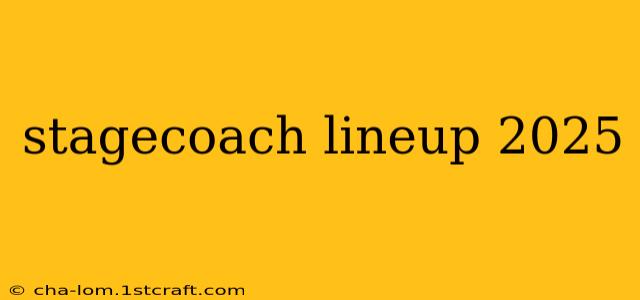 stagecoach lineup 2025