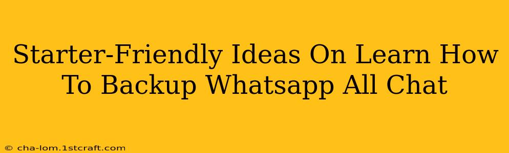 Starter-Friendly Ideas On Learn How To Backup Whatsapp All Chat