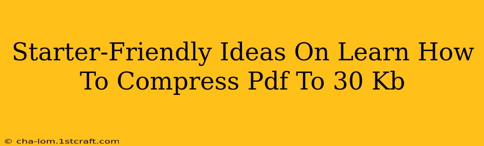 Starter-Friendly Ideas On Learn How To Compress Pdf To 30 Kb