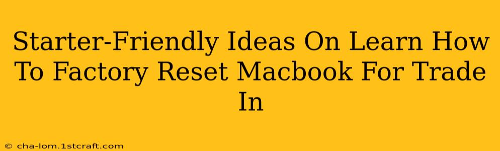 Starter-Friendly Ideas On Learn How To Factory Reset Macbook For Trade In