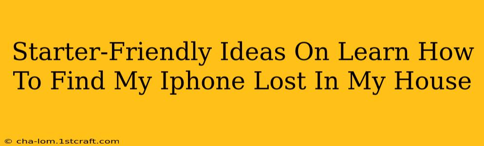 Starter-Friendly Ideas On Learn How To Find My Iphone Lost In My House