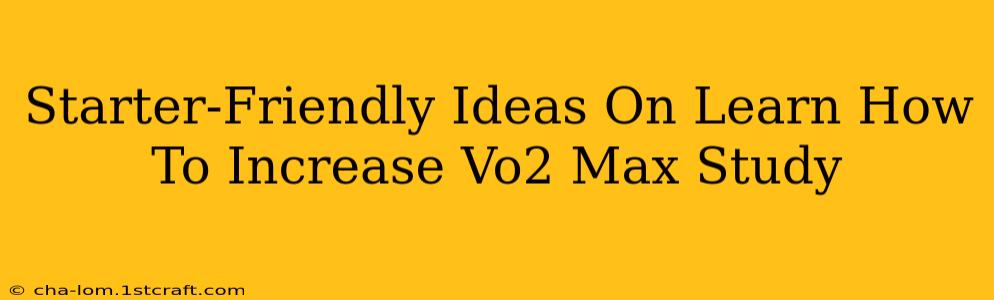 Starter-Friendly Ideas On Learn How To Increase Vo2 Max Study