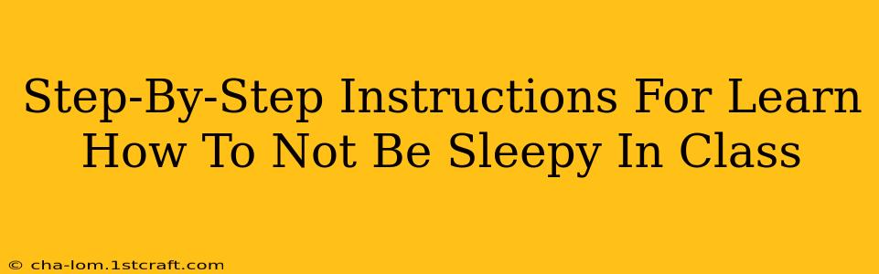 Step-By-Step Instructions For Learn How To Not Be Sleepy In Class