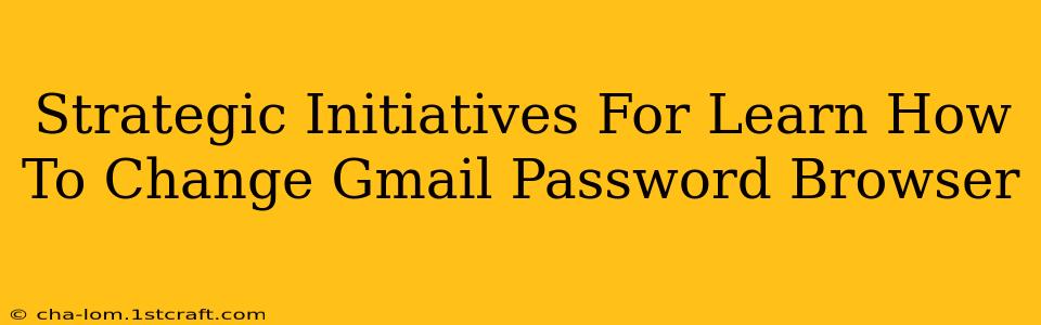 Strategic Initiatives For Learn How To Change Gmail Password Browser