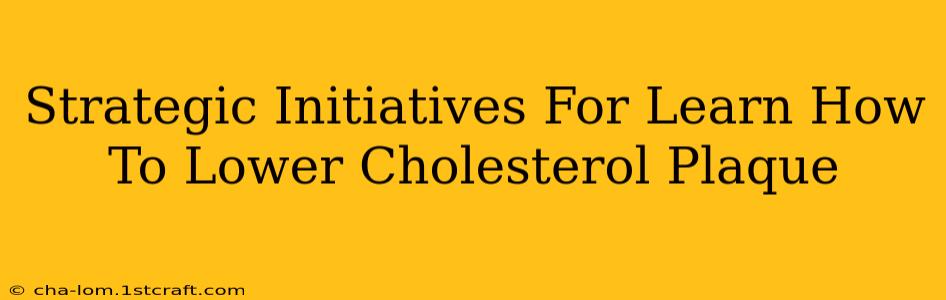 Strategic Initiatives For Learn How To Lower Cholesterol Plaque