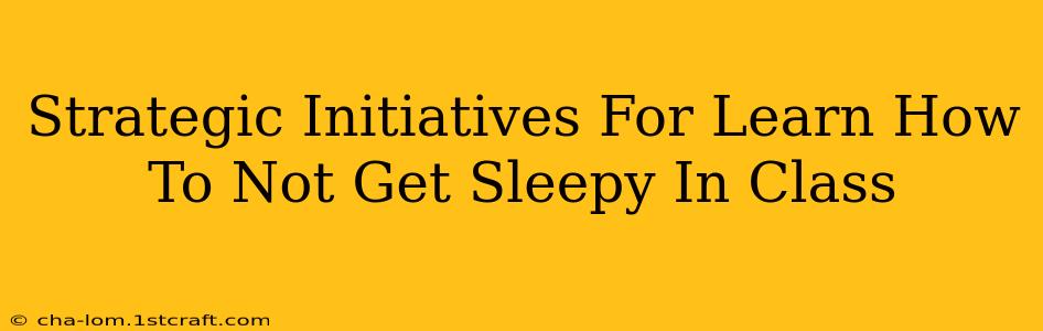 Strategic Initiatives For Learn How To Not Get Sleepy In Class