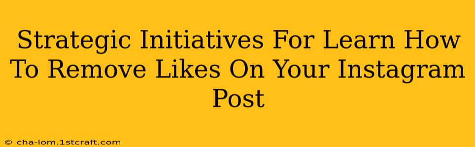 Strategic Initiatives For Learn How To Remove Likes On Your Instagram Post