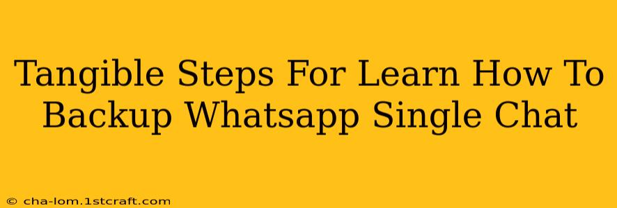 Tangible Steps For Learn How To Backup Whatsapp Single Chat