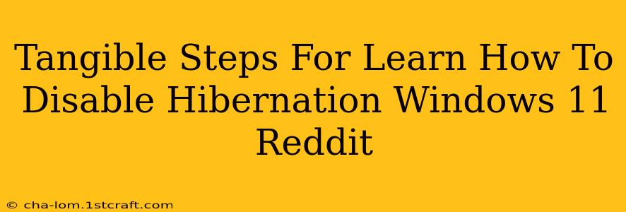 Tangible Steps For Learn How To Disable Hibernation Windows 11 Reddit