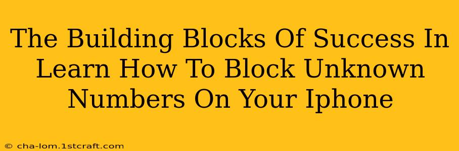 The Building Blocks Of Success In Learn How To Block Unknown Numbers On Your Iphone