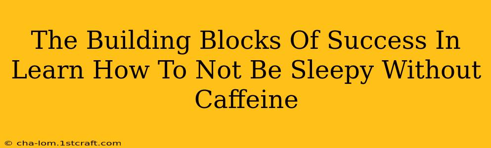 The Building Blocks Of Success In Learn How To Not Be Sleepy Without Caffeine