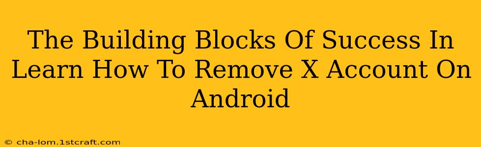 The Building Blocks Of Success In Learn How To Remove X Account On Android