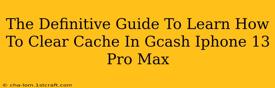 The Definitive Guide To Learn How To Clear Cache In Gcash Iphone 13 Pro Max